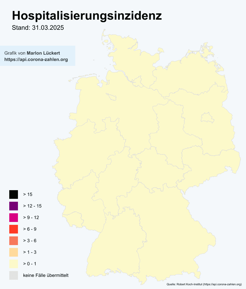 states legend hospitalization map